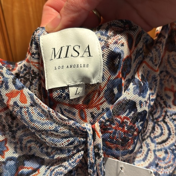 New MISA midi ruched floral dress - Picture 3 of 11